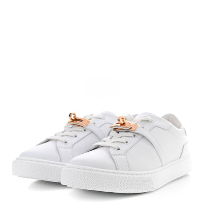 Hermes Calfskin Day Sneakers 37 White 3 of 8
