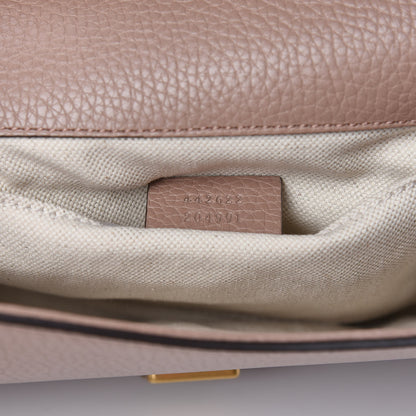 Gucci Calfskin Mini Pearly GG Marmont Top Handle Bag Porcelain Rose 7 of 9