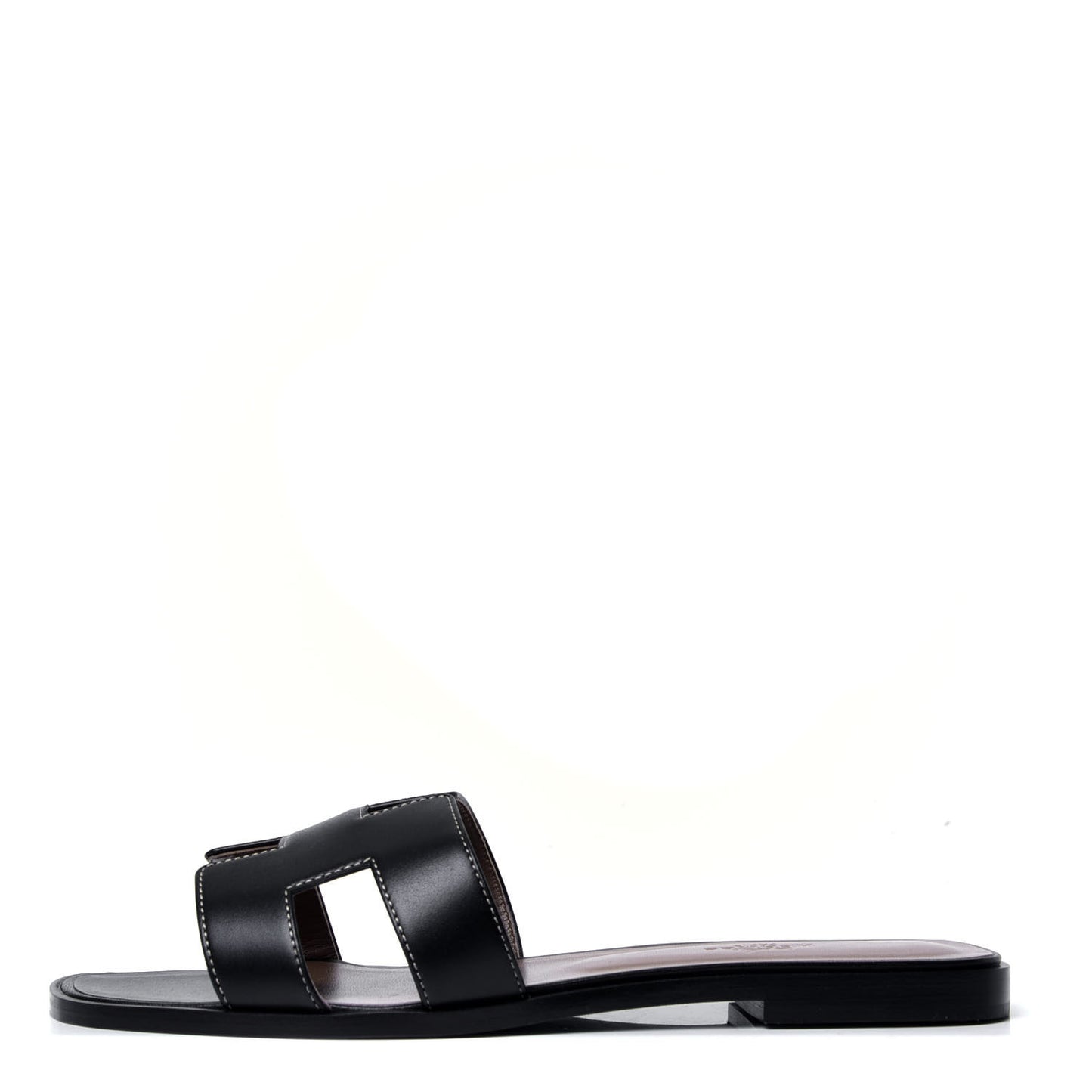 Box Calfskin Oran Sandals 39 Black