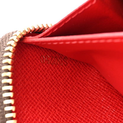 Louis Vuitton Damier Ebene Clemence Wallet Cherry 7 of 7