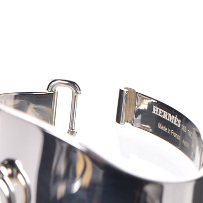 Hermes Sterling Silver Collier De Chien Rock Bracelet XS 5 of 6