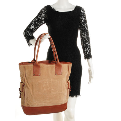 Burberry Suede Logo Tote 2 of 7
