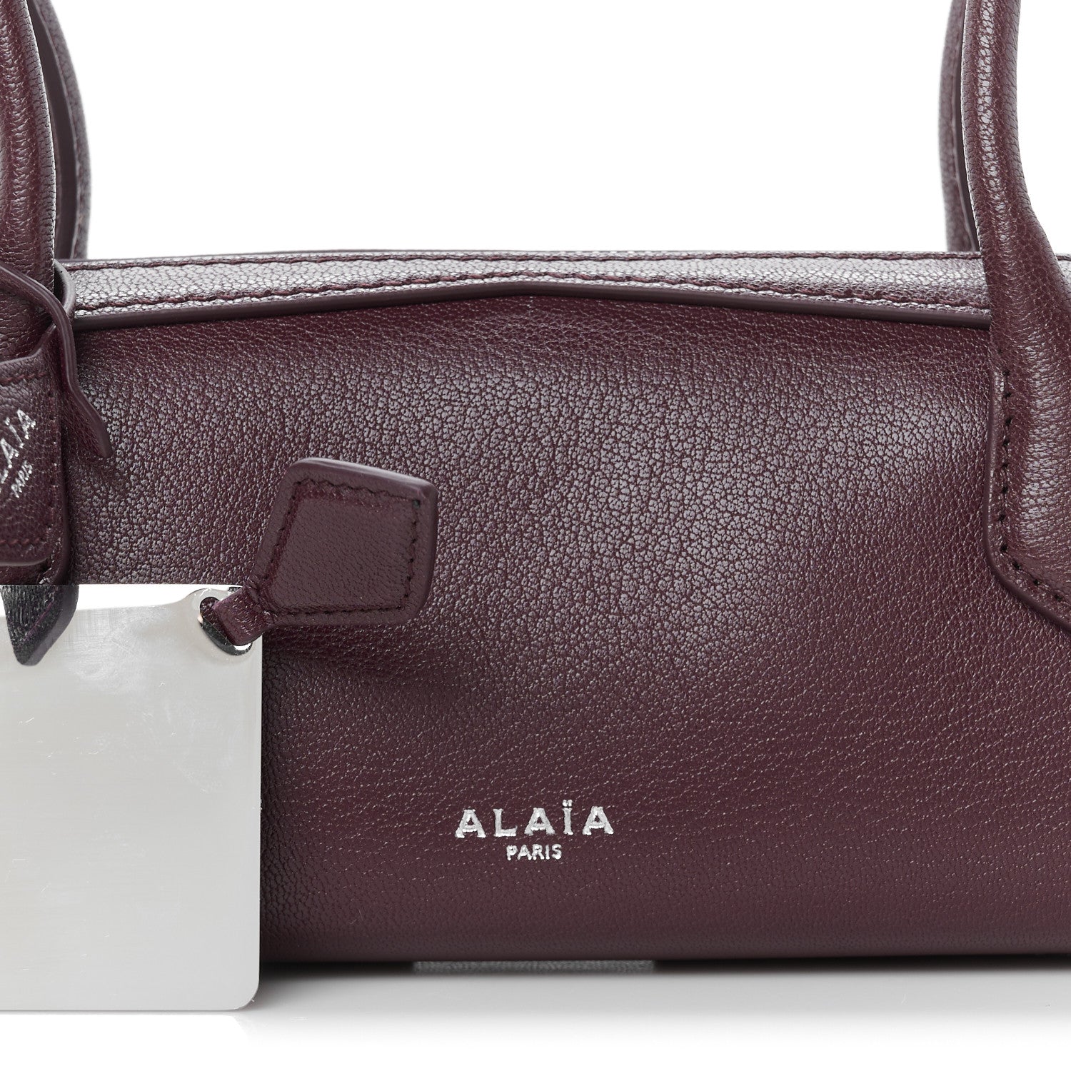 Alaia Shiny Goatskin Small Le Teckel Bag Rouge Grenat 8 of 11