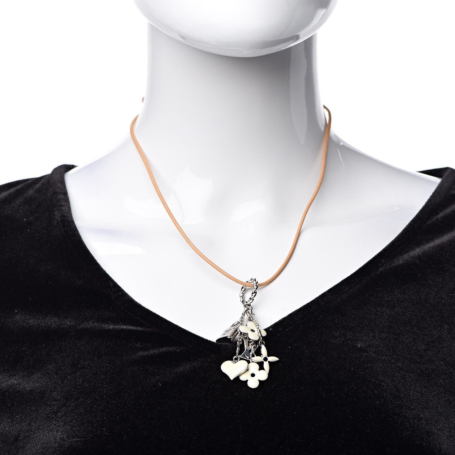 Louis Vuitton Sweet Monogram Pendant Necklace White 2 of 4