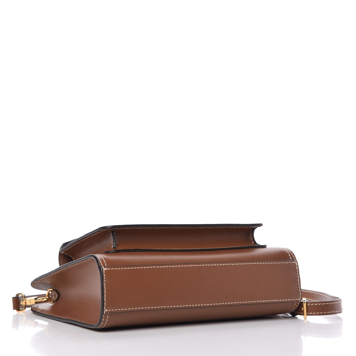 Smooth Calfskin Mini Pocket Bag Malt Brown