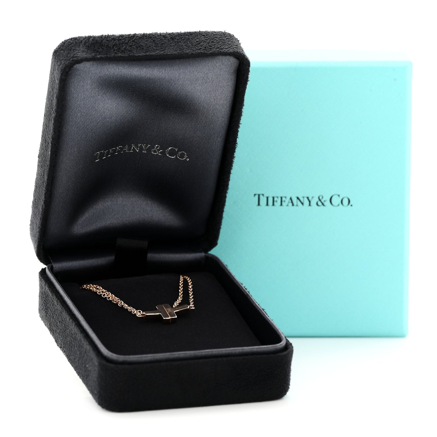 18K Rose Gold T Double Chain Bracelet