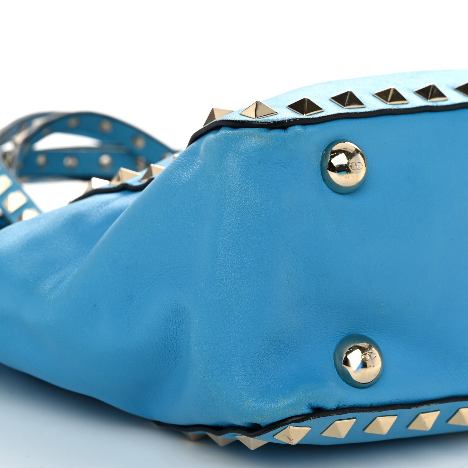 Valentino Garavani Vitello Mini Rockstud Tote Parrot 8 of 15