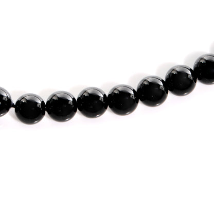 Tiffany Sterling Silver Black Onyx Bead Toggle Necklace 3 of 6