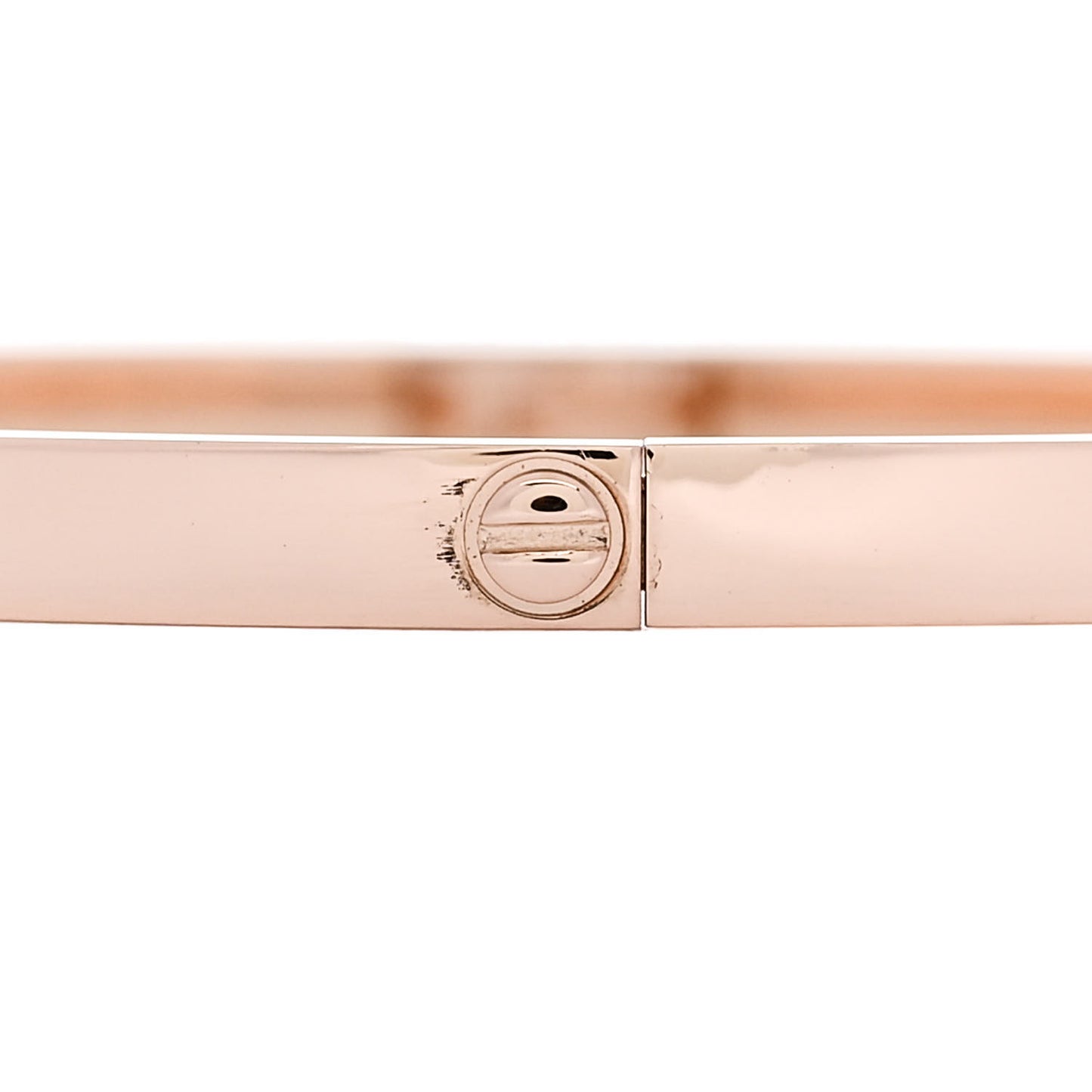 18K Pink Gold 6 Diamond Small LOVE Bracelet 18
