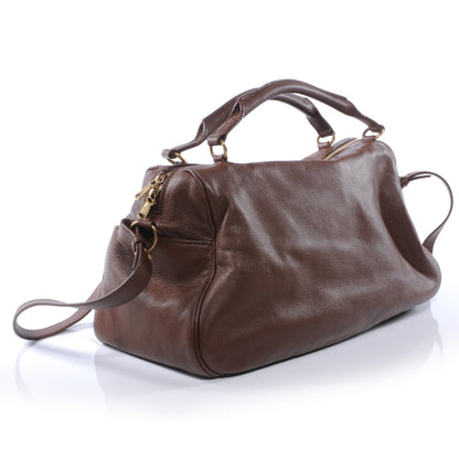 Saint Laurent Leather Sac Dandy Brown 3 of 7