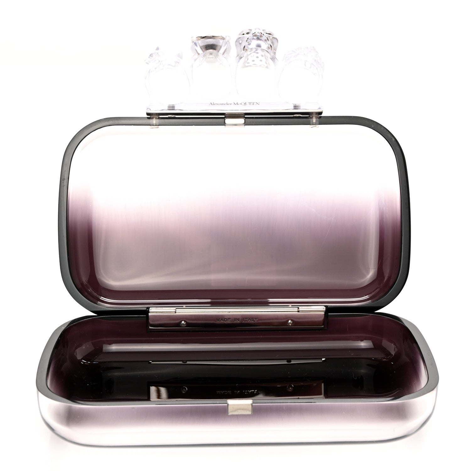 Alexander McQueen Resin Knuckle Clutch Ombre 5 of 9