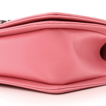Chanel Calfskin Chevron Quilted Medium Boy Flap Pink 10 of 17