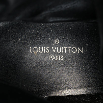 Louis Vuitton Patent Calfskin Monogram Star Trail Ankle Boots 37 Black 7 of 11
