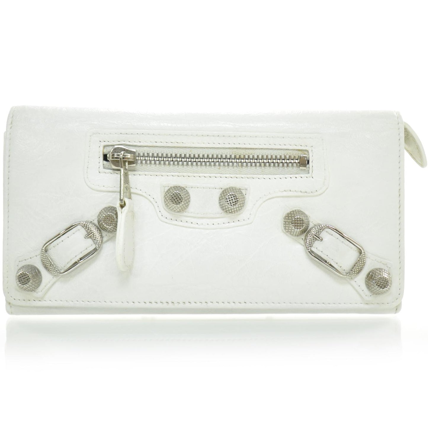 Agneau Giant Money Wallet White