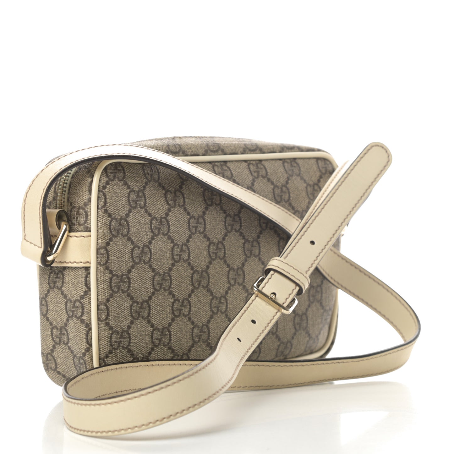 GG Plus Monogram Small Shoulder Bag Off White