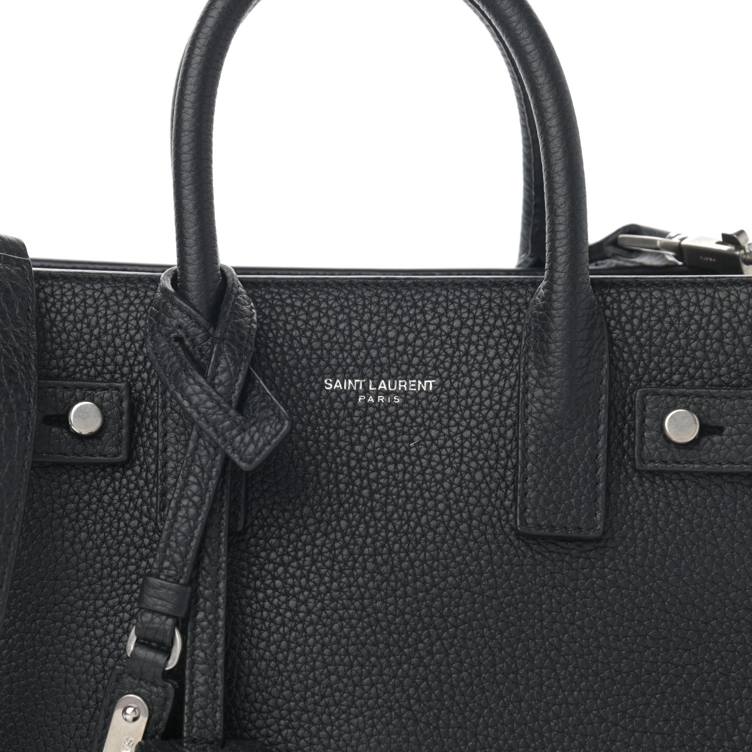 Saint Laurent Grained Calfskin Nano Sac De Jour Souple Black 10 of 10