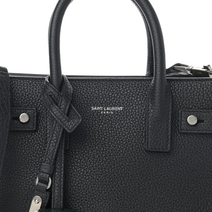 Saint Laurent Grained Calfskin Nano Sac De Jour Souple Black 10 of 10