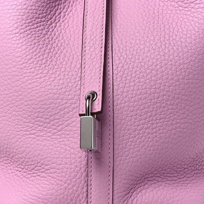 Hermes Taurillon Clemence Picotin Lock 18 PM Mauve Sylvestre 7 of 9