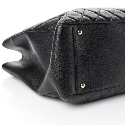 Chanel Caviar Quilted XL Grand Shopping Tote GST Black 10 of 17