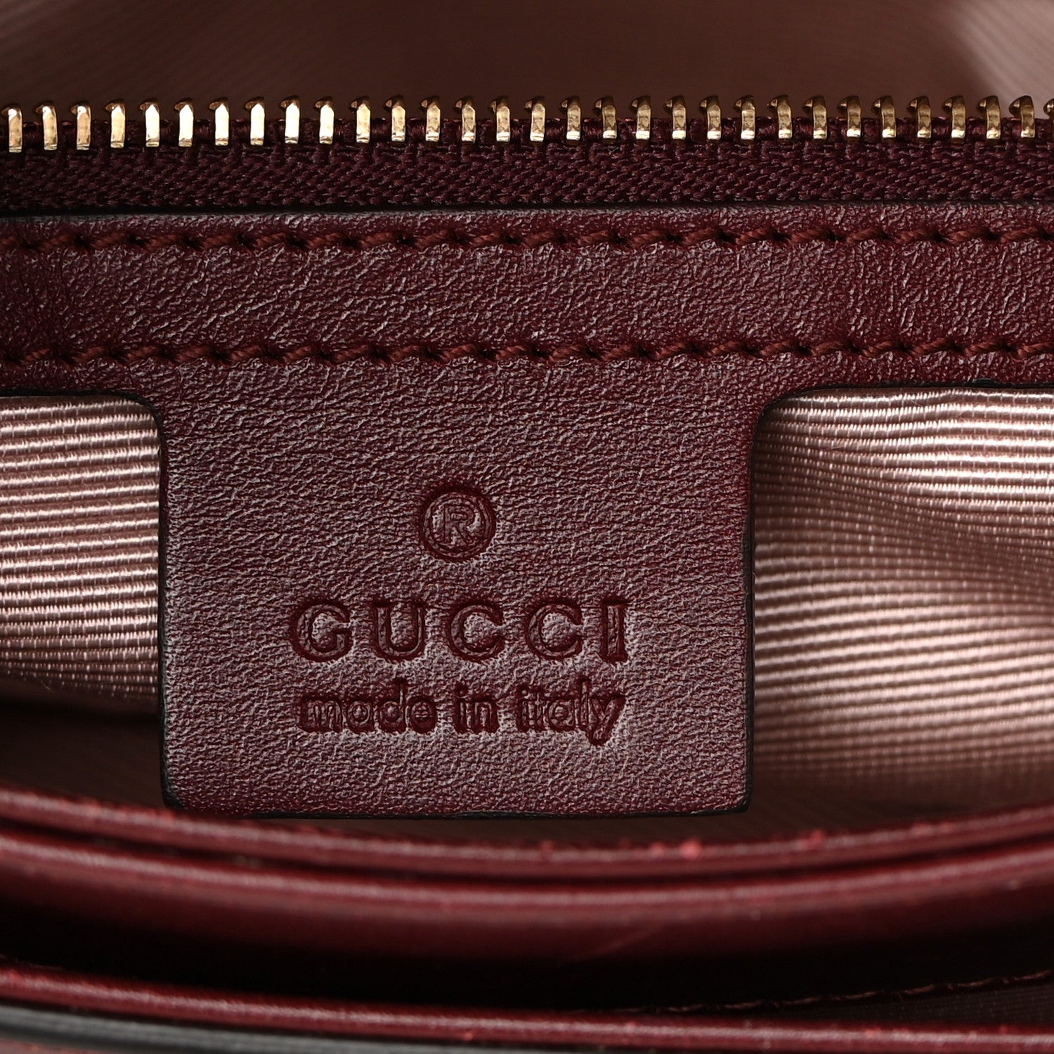 Gucci Vitello Palmellato Lux Small Arli Flap Shoulder Bag Vintage Bordeaux 6 of 19