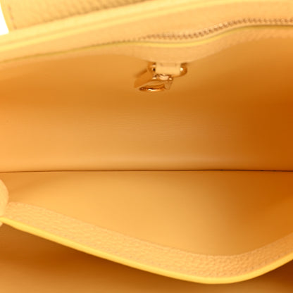 Louis Vuitton Canvas Taurillon Capucines BB Plume Yellow 5 of 10