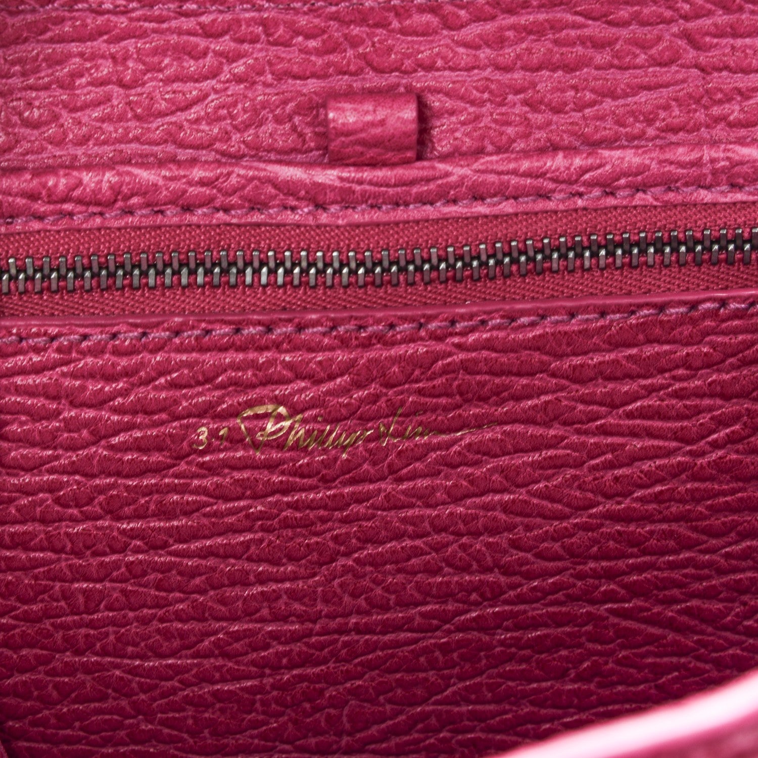 3.1 Phillip Lim 3.1 Textured Calfskin Mini Pashli Satchel Bright Fuchsia 6 of 7