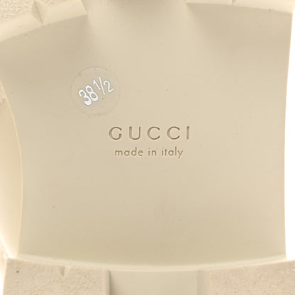 Gucci Nappa Cordovan Lux GG Matelasse Buckled Platform Lug Sole 60mm Loafers 38.5 Milk White 8 of 9