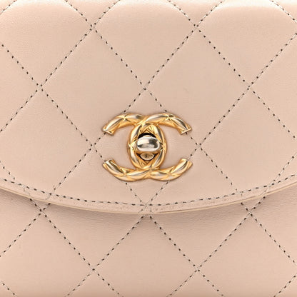 Chanel Lambskin Quilted Mini Trendy Spirit Top Handle Flap Light Pink 8 of 10