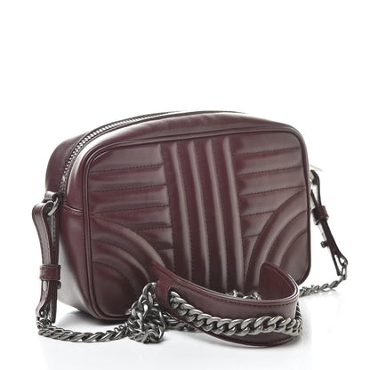 Prada Soft Calfskin Diagramme Crossbody Bag Granato 3 of 11