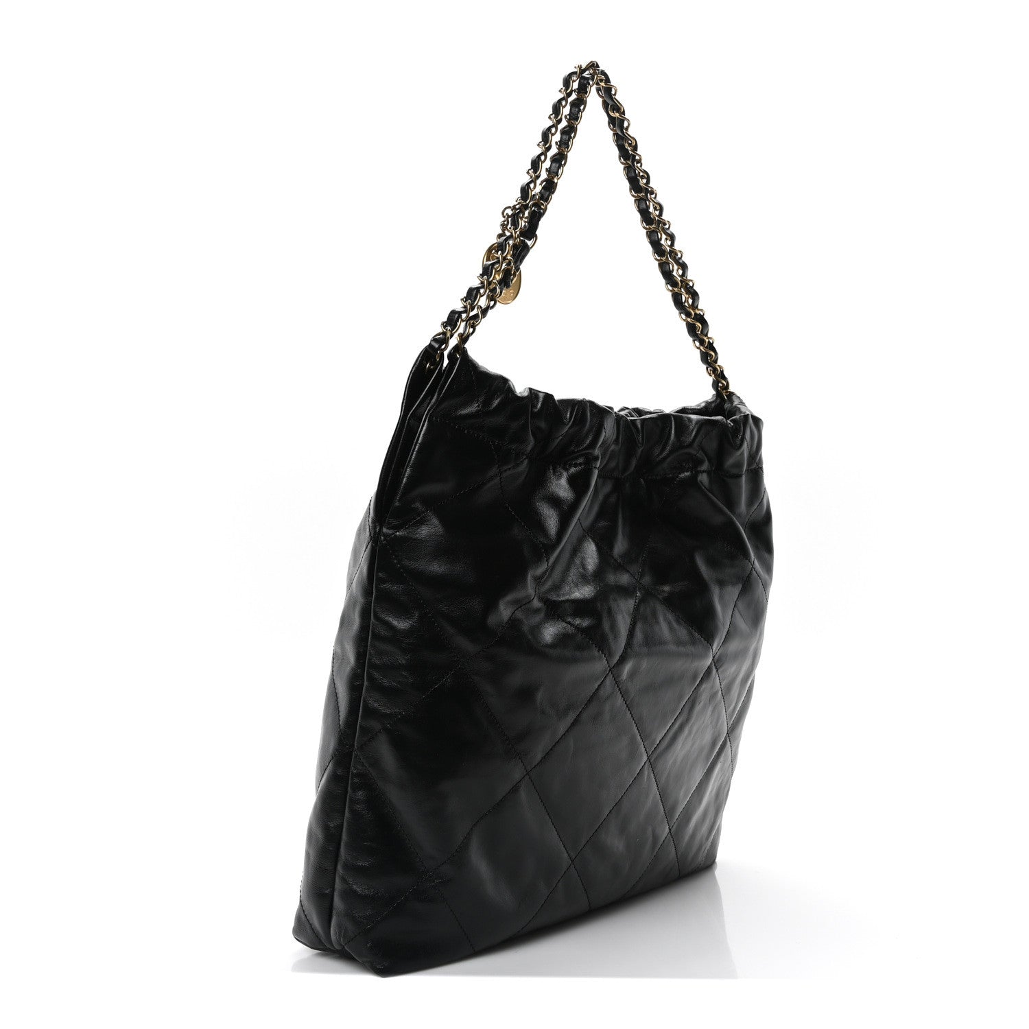 Chanel Shiny Calfskin Quilted Chanel 22 Black 4 of 11