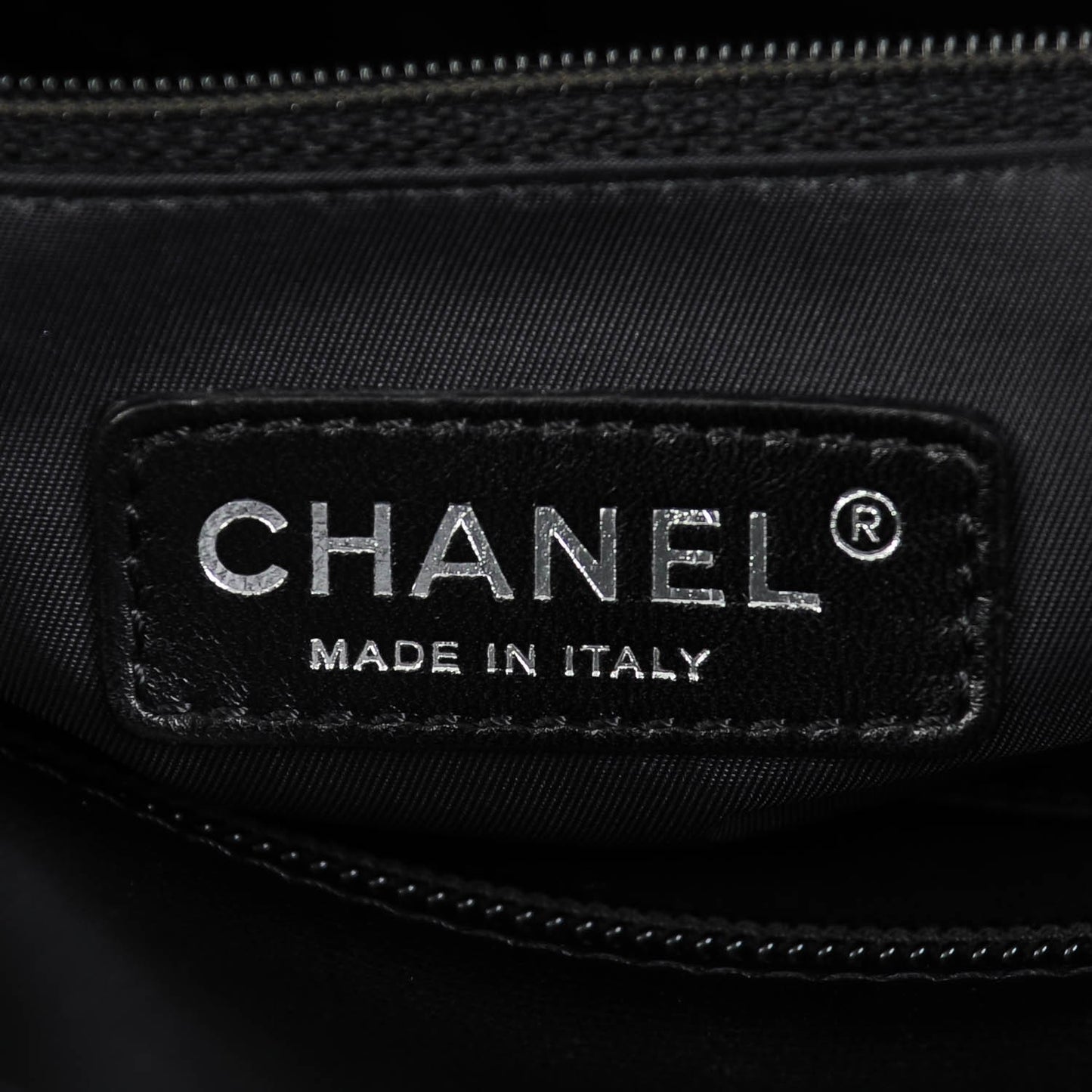 Coated Canvas Large Paris Biarritz Tote Black
