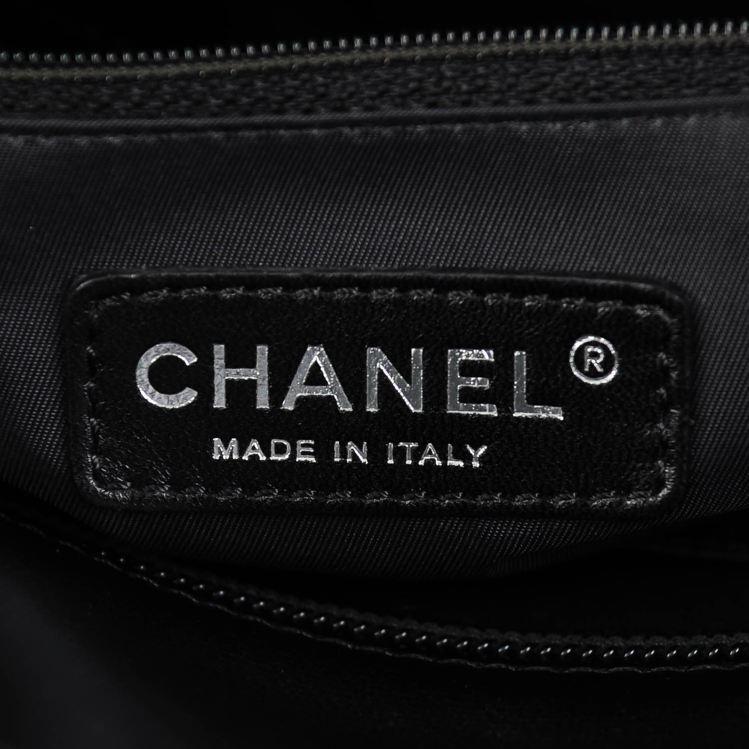 Chanel Coated Canvas Large Paris Biarritz Tote Black 6 of 7