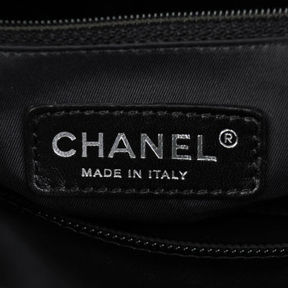 Chanel Coated Canvas Large Paris Biarritz Tote Black 6 of 7