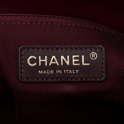 Chanel Calfskin Quilted Perfect Edge Tote Burgundy 6 of 14