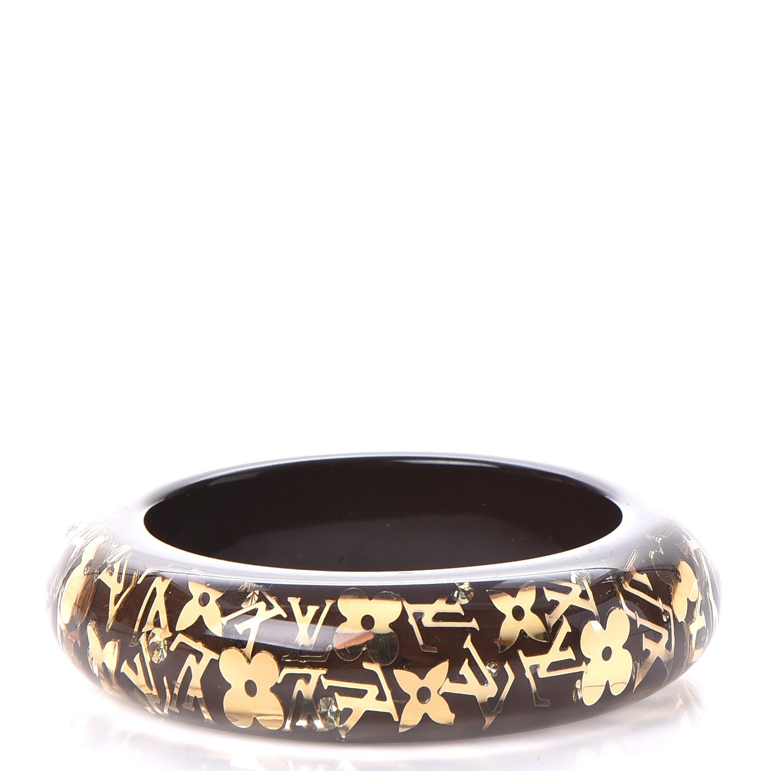 Louis Vuitton Resin Swarovski Medium Inclusion Bracelet GM Marron 3 of 3
