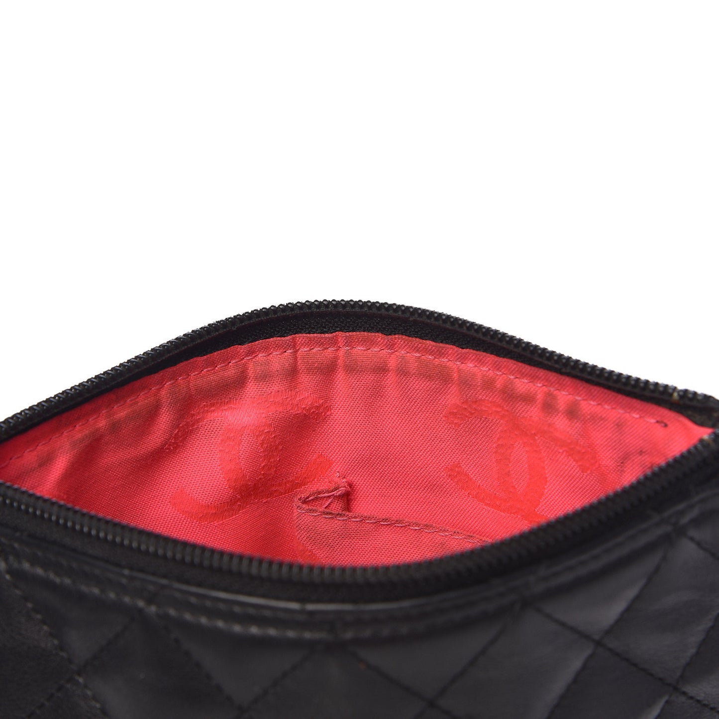 Calfskin Cambon Flat Messenger Black