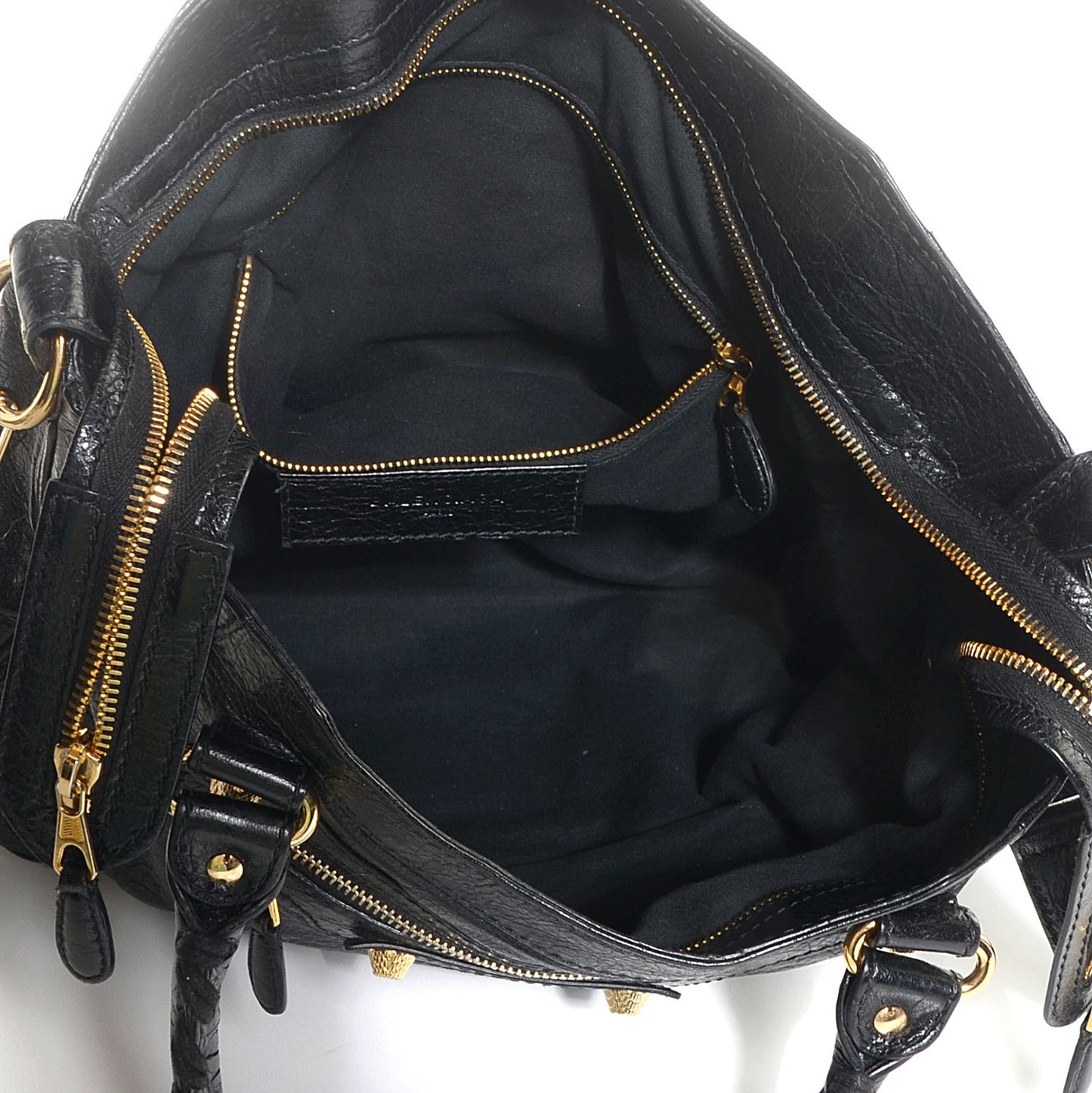 Agneau Giant 12 Gold Hardware Velo Black
