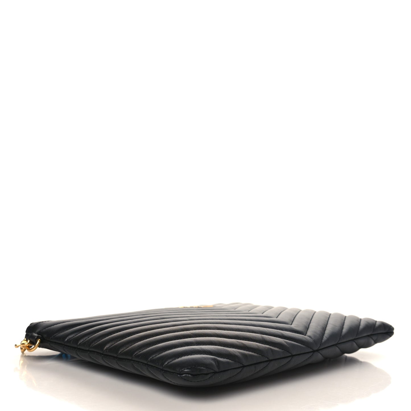 Calfskin Matelasse Monogram Cassandre Tablet Pouch Black
