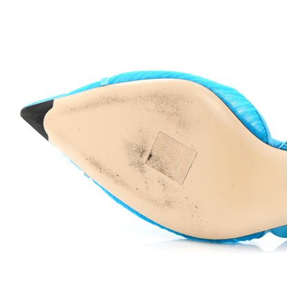 Fendi Tulle Satin Colibri Lite 85mm Slingback Pumps 40 Turchese 10 of 10
