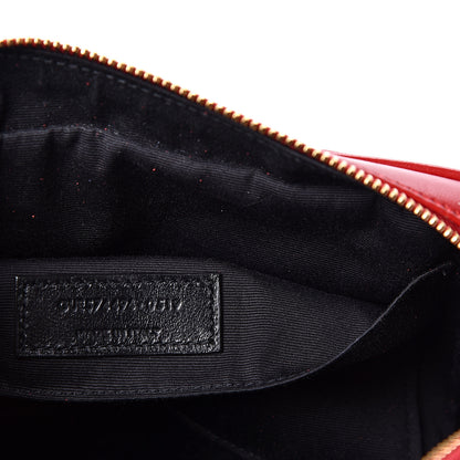 Saint Laurent Calfskin Matelasse Monogram Lou Camera Bag Eros Red 5 of 10