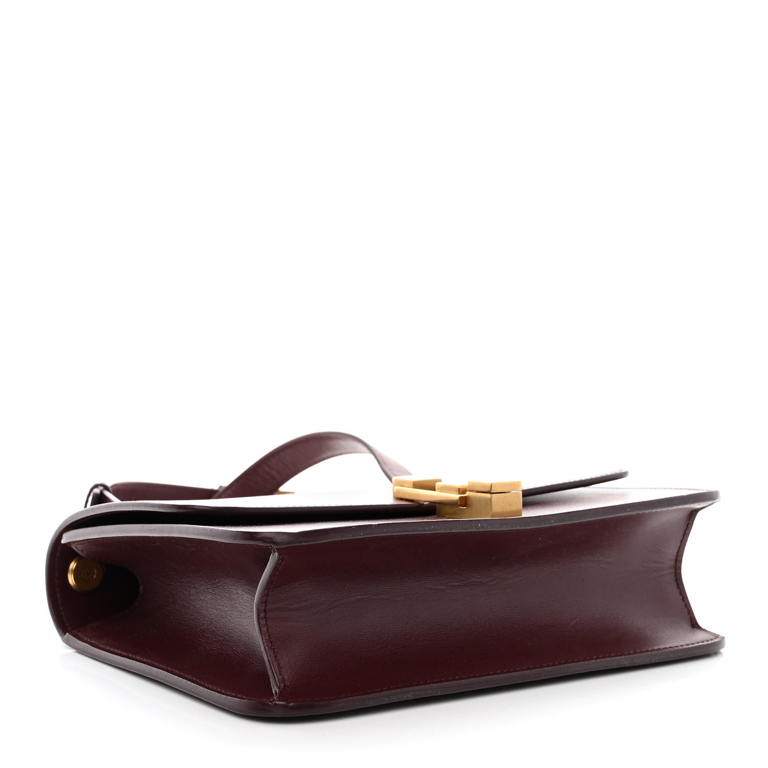 Saint Laurent Smooth Calfskin Le Carre Satchel Opyum Red 4 of 12