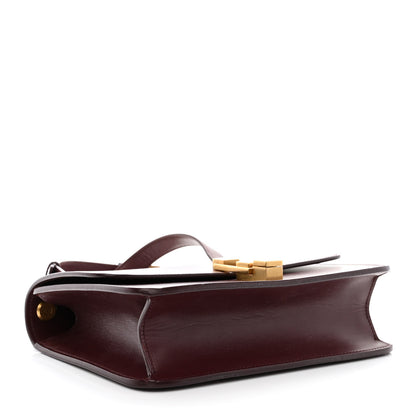 Saint Laurent Smooth Calfskin Le Carre Satchel Opyum Red 4 of 12