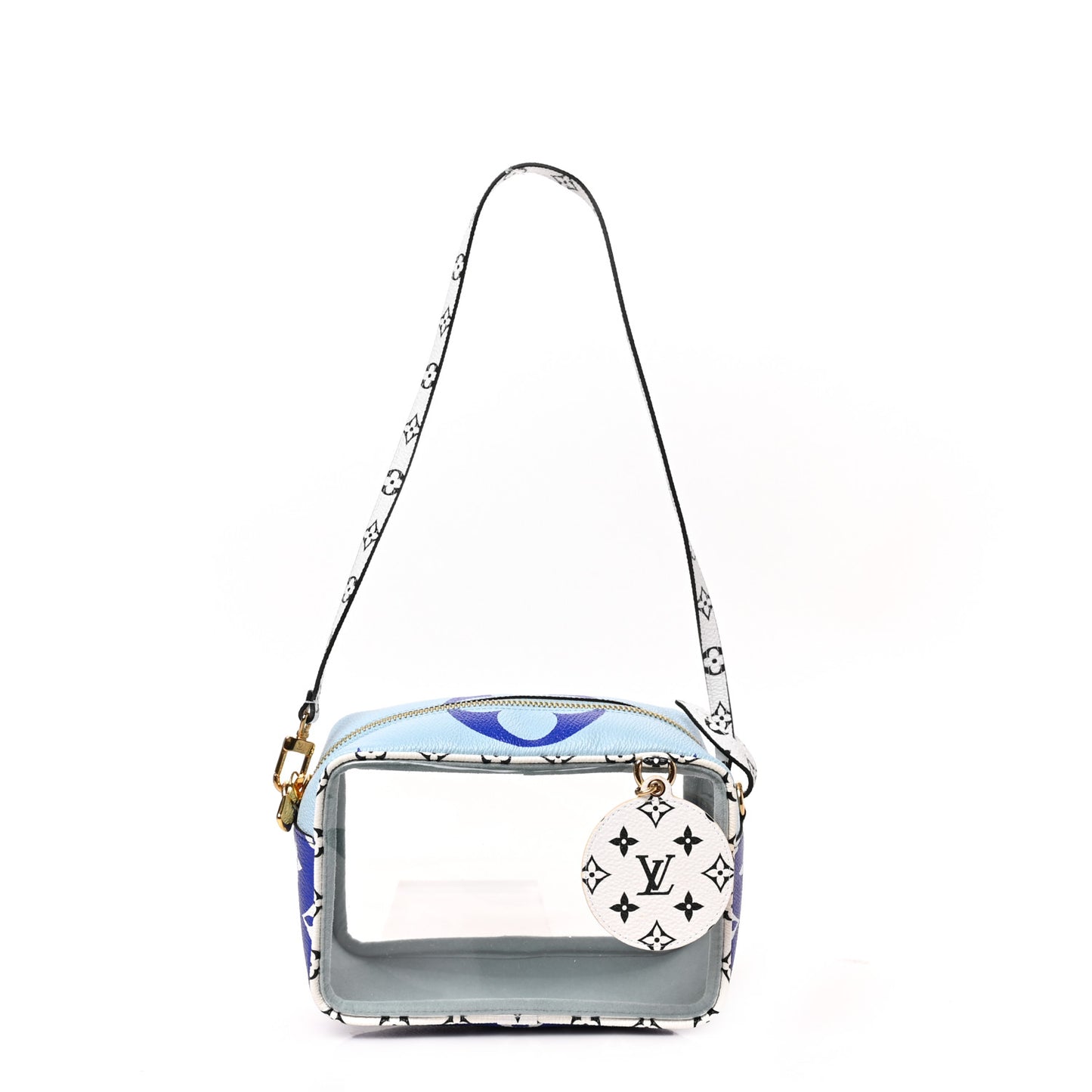 Monogram Giant Hawaii Beach Pouch Blue