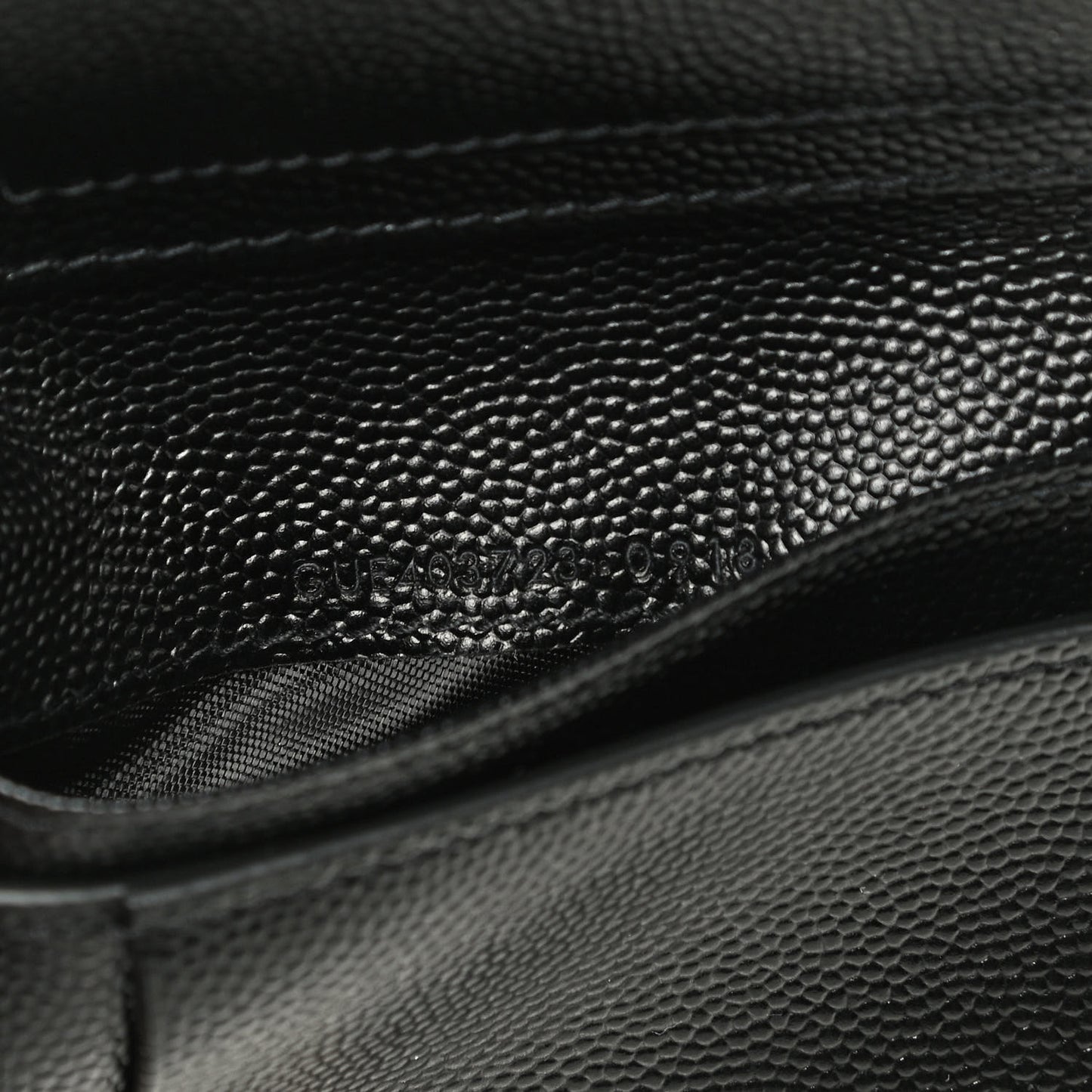 Grain De Poudre Matelasse Chevron Monogram Compact Zip Around Wallet Black
