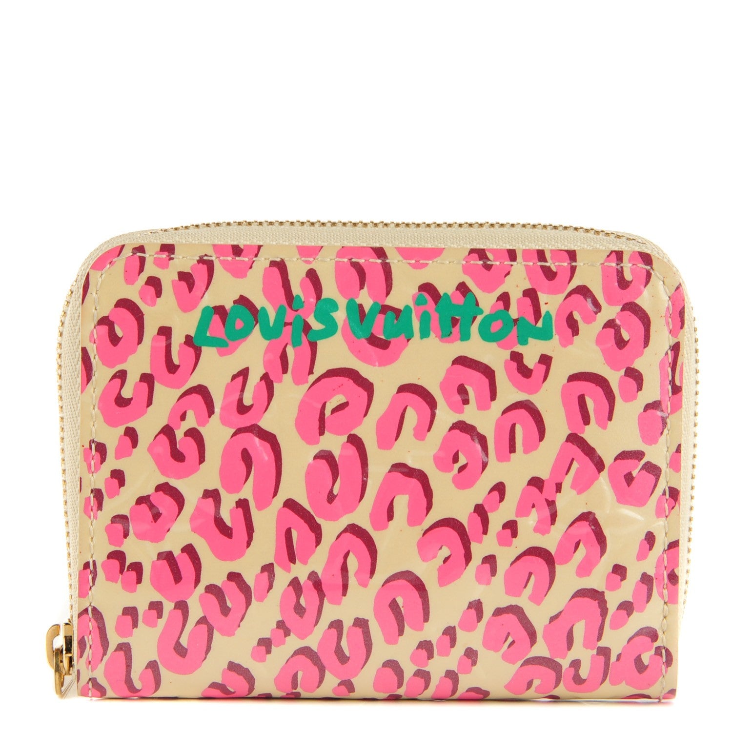Louis Vuitton Vernis Leopard Zippy Coin Purse Blanc Corail 1 of 7