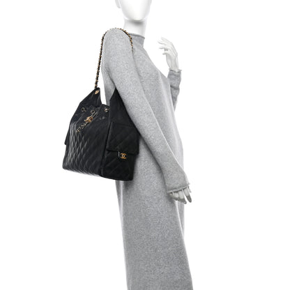 Chanel Caviar Quilted Medium Chanel 25 Handbag Black 3 of 12