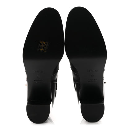 Hermes Calfskin Frenchie 50 Ankle Boots 39 Black 6 of 9