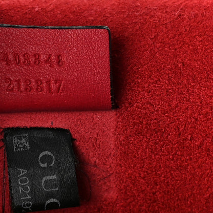 Gucci GG Supreme Monogram Suede Cudu Medium Dionysus Shoulder Bag Beige Ebony Vulcanic Red 7 of 18