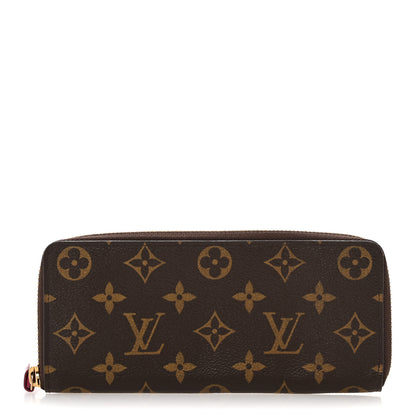 Louis Vuitton Monogram Clemence Wallet Fuchsia 1 of 9