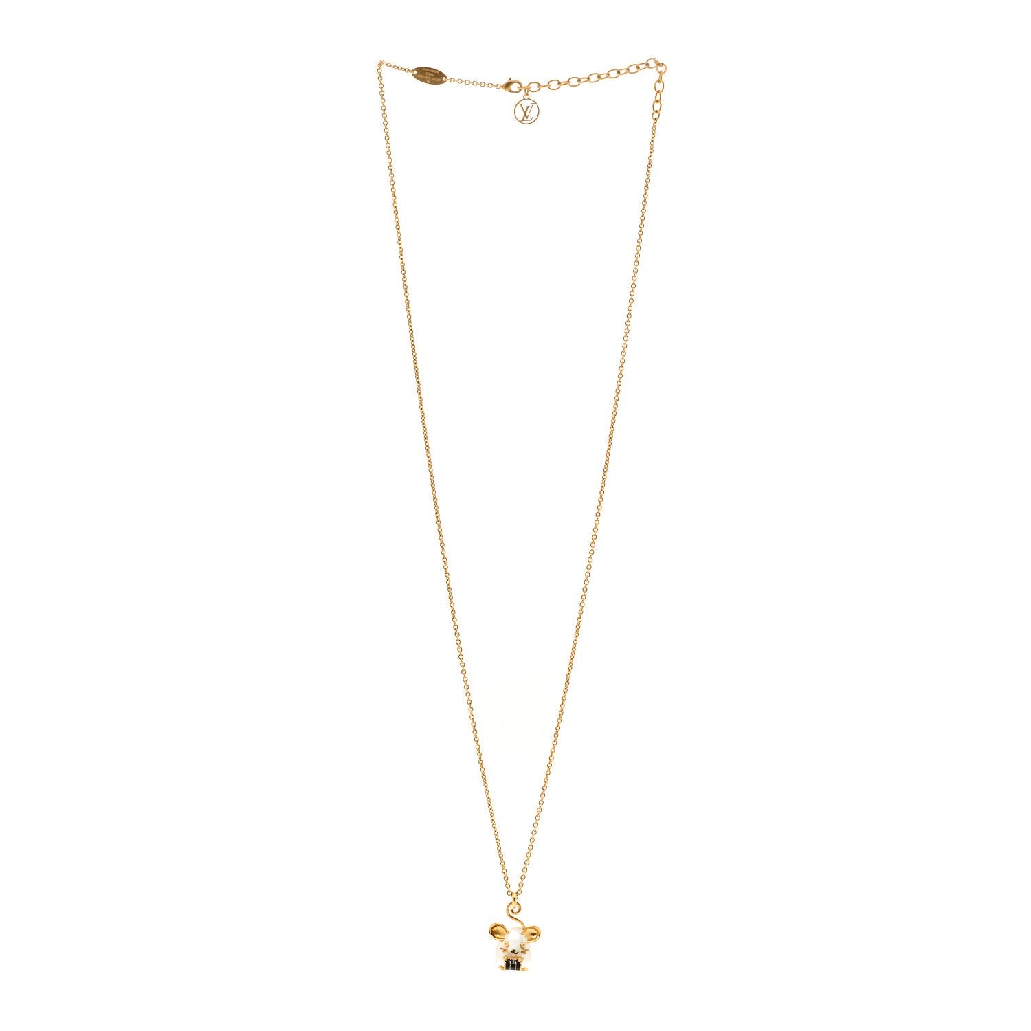 Louis Vuitton Vuittonite Rat Necklace Gold 3 of 6
